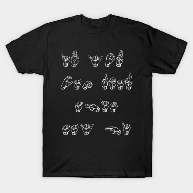 ASL (American Sign Language) T-Shirt by HaroldKeller